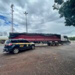 Em Santo Antônio do Leverger/MT, PRF apreende caminhão com carga roubada avaliada em mais de R$2 milhões de reais