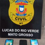 Polícia recupera celulares roubados e prende três em Lucas do Rio Verde
