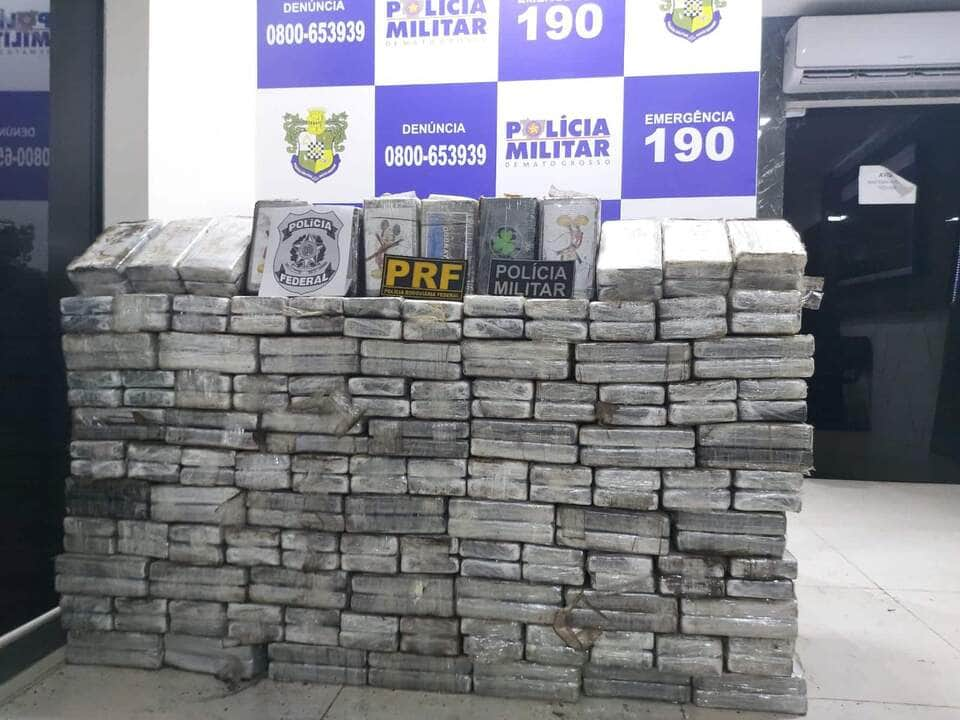 Operação resulta na apreensão de 550 kg de cocaína em MT