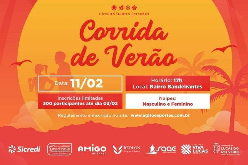 corrida de verao abre circuito quatro estacoes em lucas do rio verde