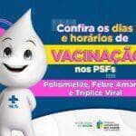 lucas do rio verde divulga calendario de escalonamento de vacinas triplice viral febre amarela e poliomielite