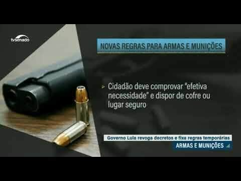 video entenda o decreto que estabelece novas regras sobre armas e municoes