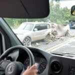 Colisão entre picape e Mitsubishi deixa uma pessoa morta na Estrada a Guia.