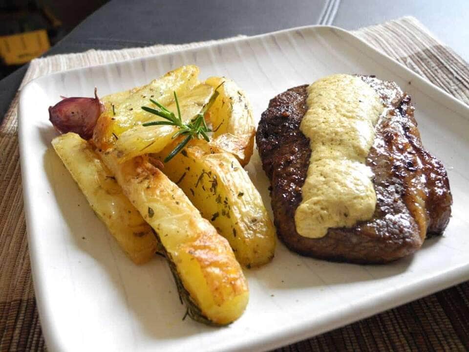 receita de carne com creme de batata