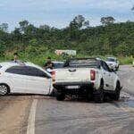 Criança morre e três adultos ficam feridos em grave acidente na BR-070 (MT). Foto: Joner Campos.