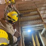 Bombeiros resgatam trabalhador que caiu em fosso de elevador de 12 metros de altura em Nova Mutum/MT