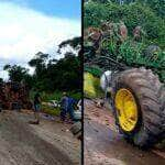 Imagens impressionantes de grave acidente na MT-449 em Lucas do Rio Verde