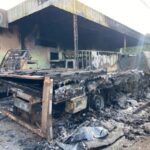 Caminhões são destruídos por incêndio em Sinop