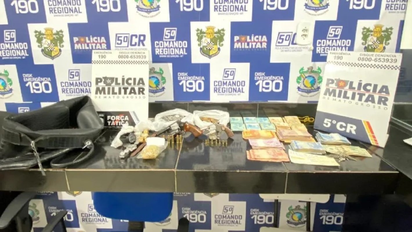 Dois são presos após fazer família refém em MT 2 Dois são presos após fazer família refém em MT