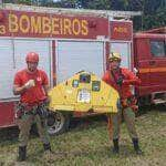 Bombeiros recuperam drone avaliado em R$ 180 mil