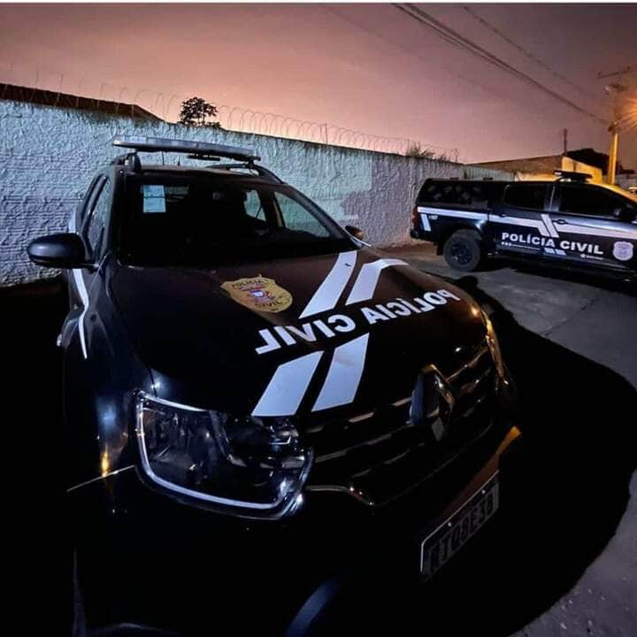 autor de homicidio que ateou fogo na vitima e preso pela policia civil