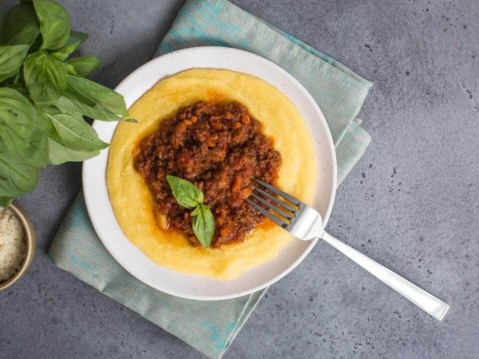 como fazer polenta mole