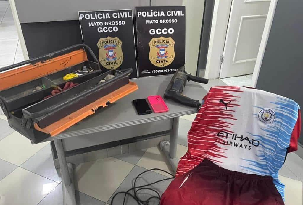 comparsa em tentativa de furto a agencia bancaria de vg e preso pela policia civil