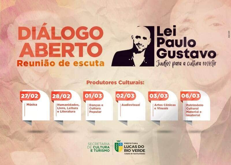 cultura convida produtores culturais para apresentacao da lei paulo gustavo