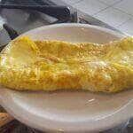 como fazer omelete de queijo branco