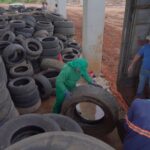 municipio destina cerca de 17 toneladas de pneus inserviveis para reciclagem