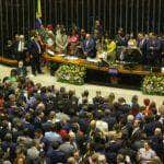 parlamentares tomam posse na camara dos deputados