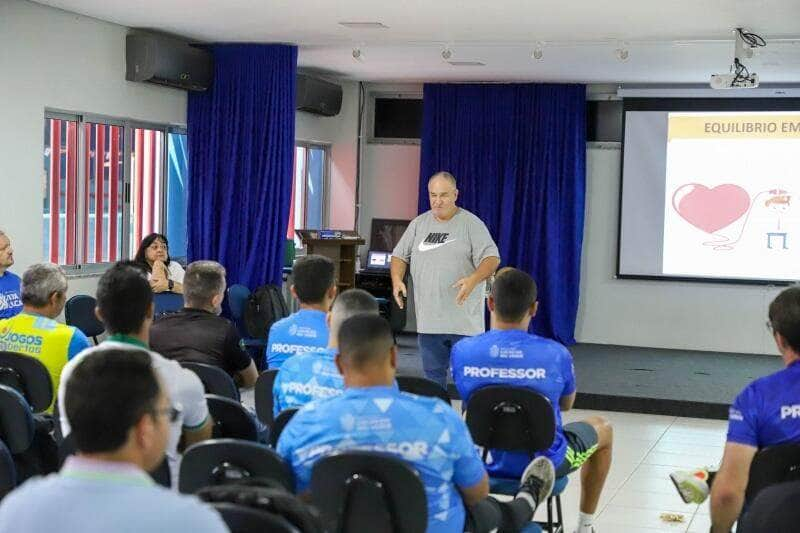 secretaria de esporte e lazer promove semana pedagogica com professores