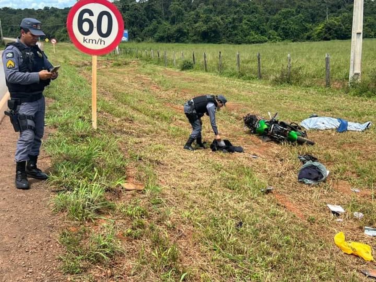 Motociclista morre ao sofrer acidente na MT-242