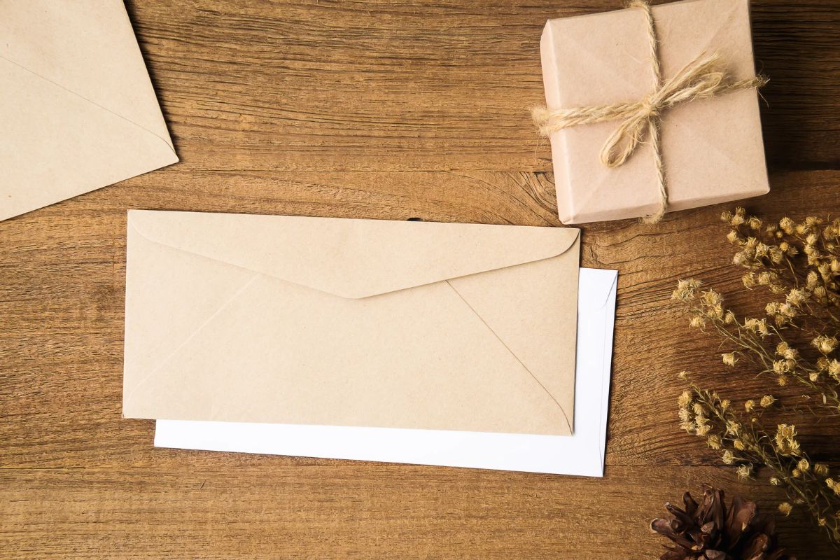 como fazer envelope de papel