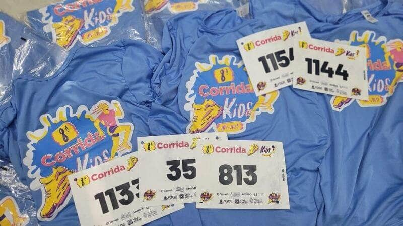 entrega de kits da 8ª corrida kids acontece nesta semana