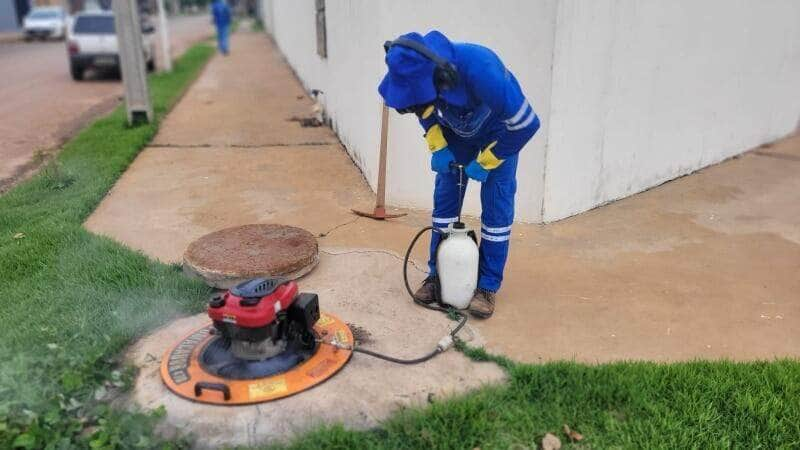 fiscalizacao para coibir ligacoes clandestinas de esgoto e realizada em lucas do rio verde