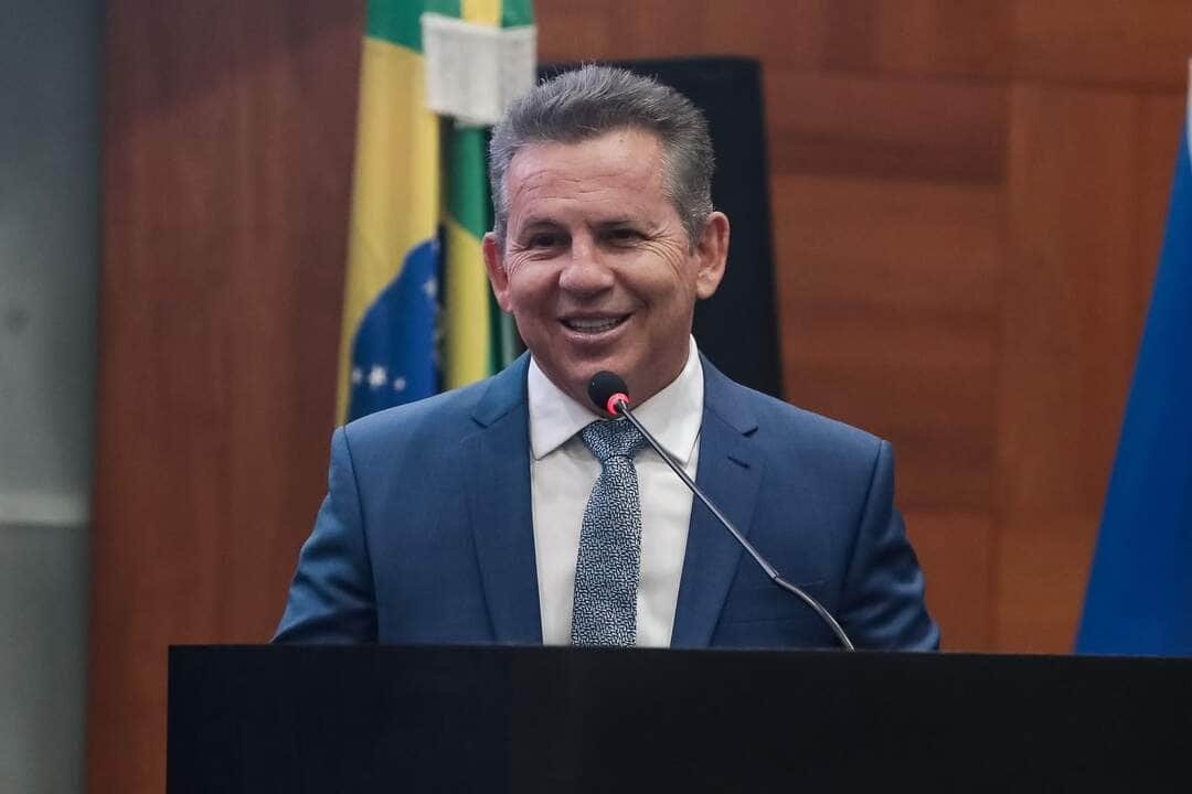 O governador Mauro Mendes