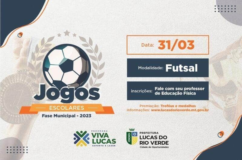 jogos escolares municipal iniciam nesta sexta feira 31 em lucas do rio verde