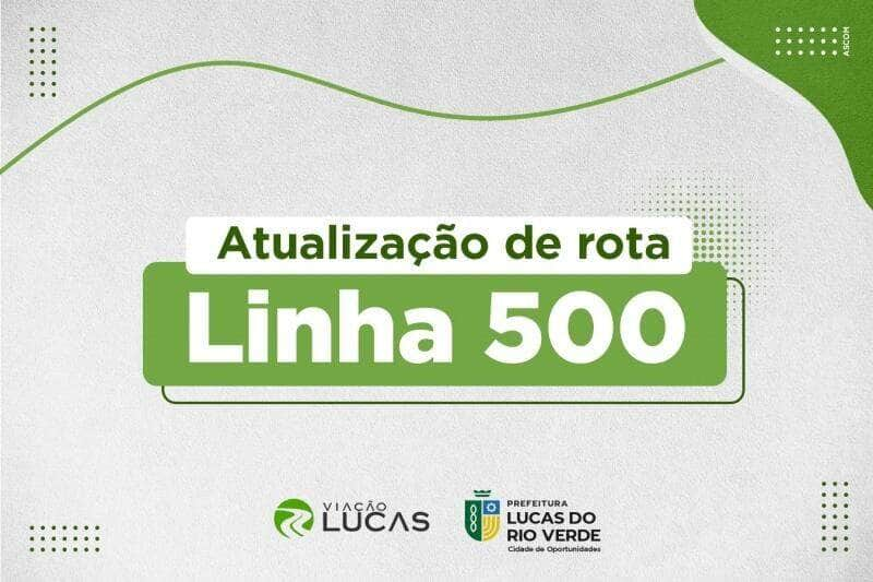 nova rota da linha 500 passa a atender o loteamento vival dos ipes