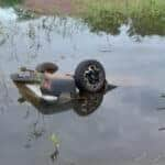 Casal de Mato grosso e encontrado morto dentro de carro que estava em regiao alagada em Tocantins