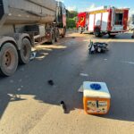 Vendedor de picolé morre atropelado por carreta em Sorriso