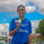 atleta de sorriso e medalha de prata em campeonato brasileiro interclubes loterias caixa sub 20