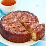 como fazer bolo de banana caramelizada