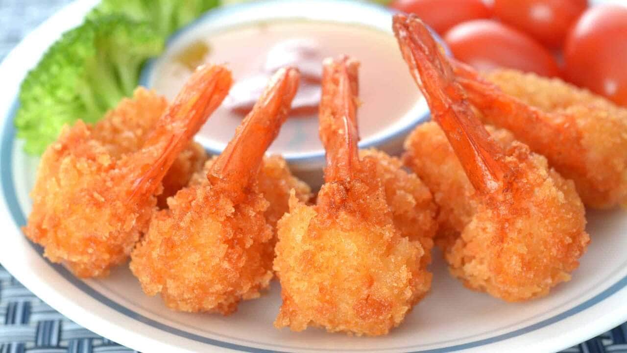 como fazer camarão empanado
