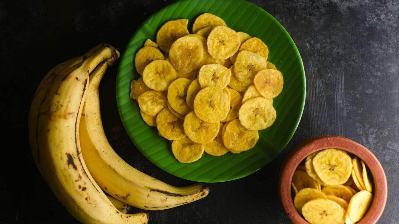 como fazer chips de banana