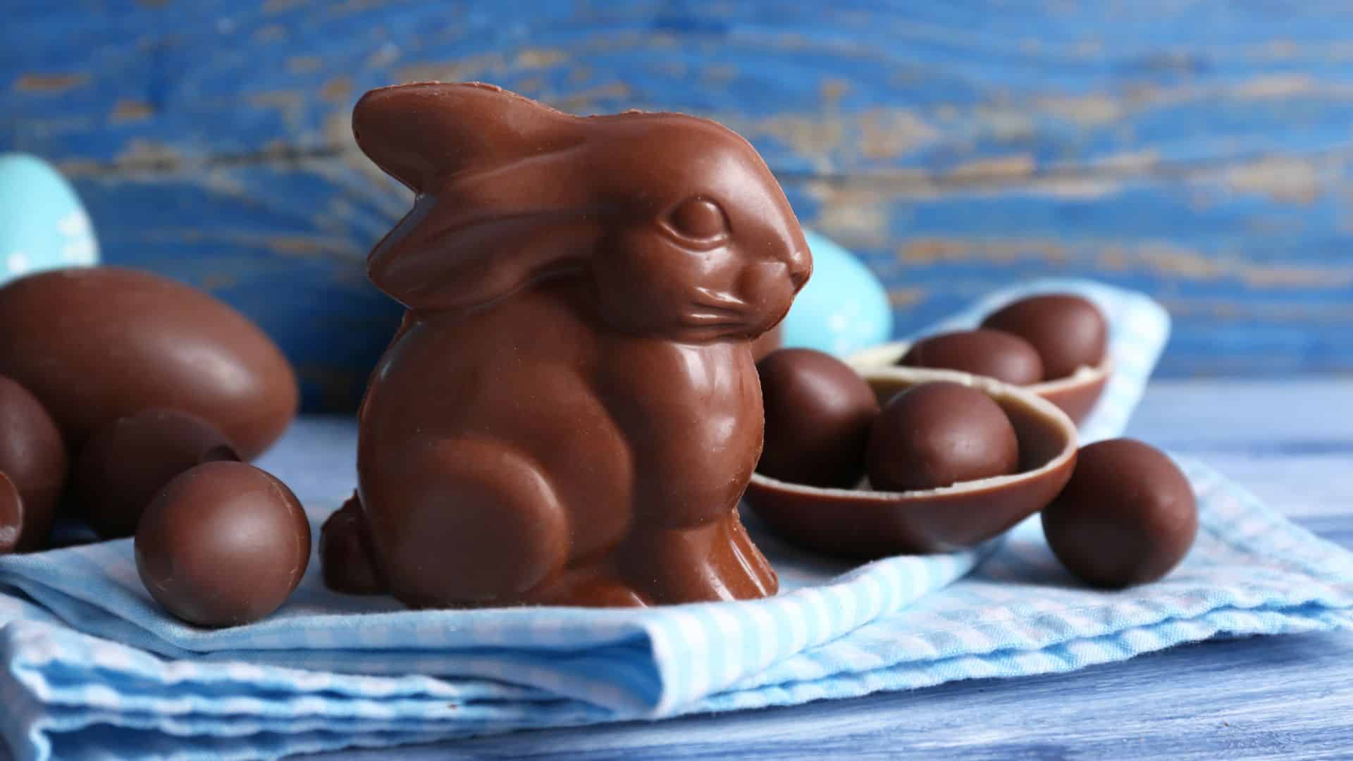 como fazer coelho de chocolate