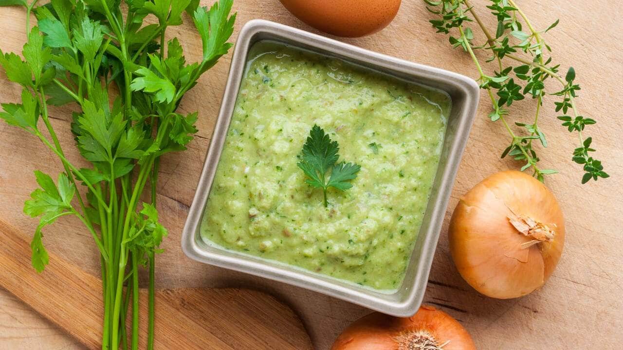 como fazer molho verde