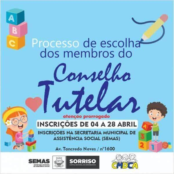 inscricoes para composicao do conselho tutelar sao prorrogadas ate sexta feira