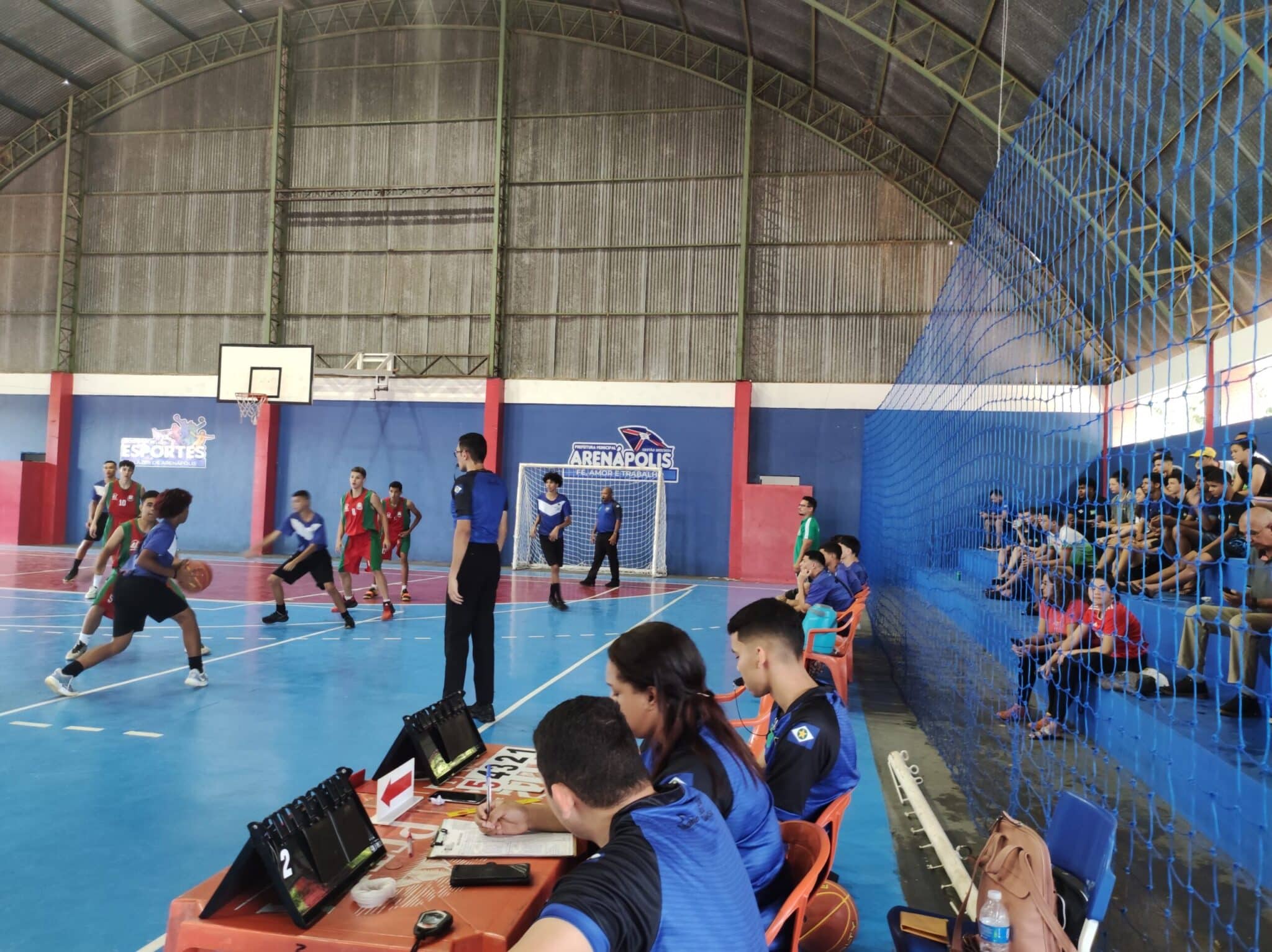 As fases regionais dos jogos são nas modalidades coletivas de basquete, futsal, handebol e vôlei  - Foto por: Cida Rodrigues/Secel-MT