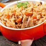 receita de arroz à grega