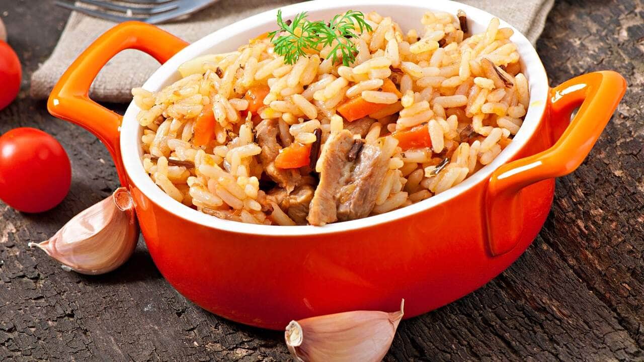 receita de arroz à grega