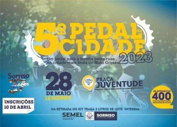 semel promove o 5º pedal da cidade em comemoracao ao aniversario de sorriso