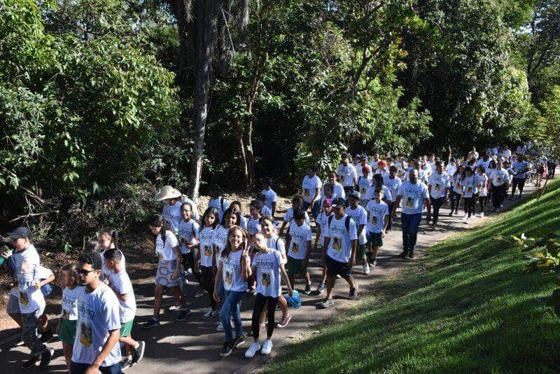 estudantes fazem caminhada para conscientizar a sociedade contra o bullying