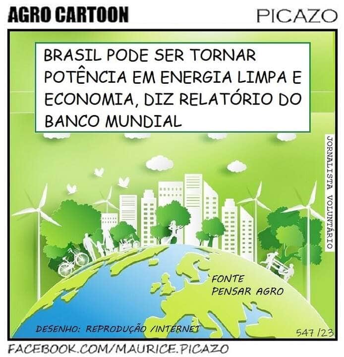 Agro Cartoon: Brasil pode ser tornar potência em energia limpa e economia 79 2