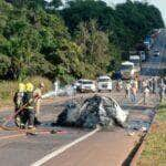 Motorista morre carbonizado em acidente na BR-163 em Sinop