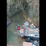 Policial Militar morre após carro cair de ponte de madeira em Mato Grosso
