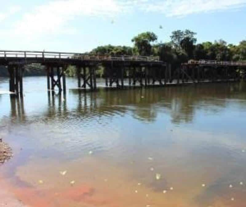 Vendedor de produtos de pesca morre apos caminhonete cair de cima de ponte em Mato Grosso