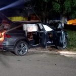 Criminoso rouba carro e sofre acidente na fuga. Foto: Nilton Mendonça - 105 FM