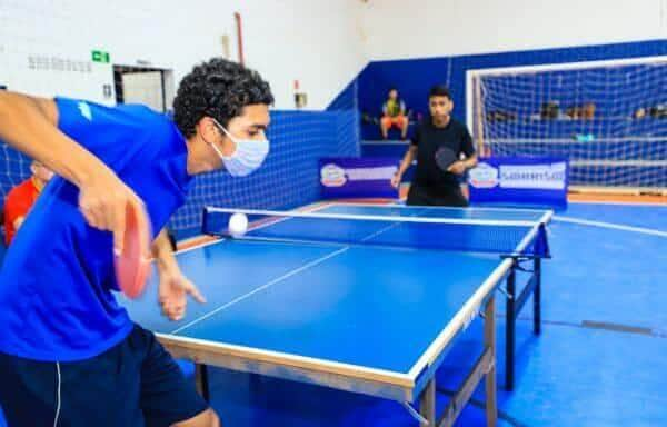 atletas de tenis de mesa disputam 2ª etapa do campeonato mato grossense do tmb