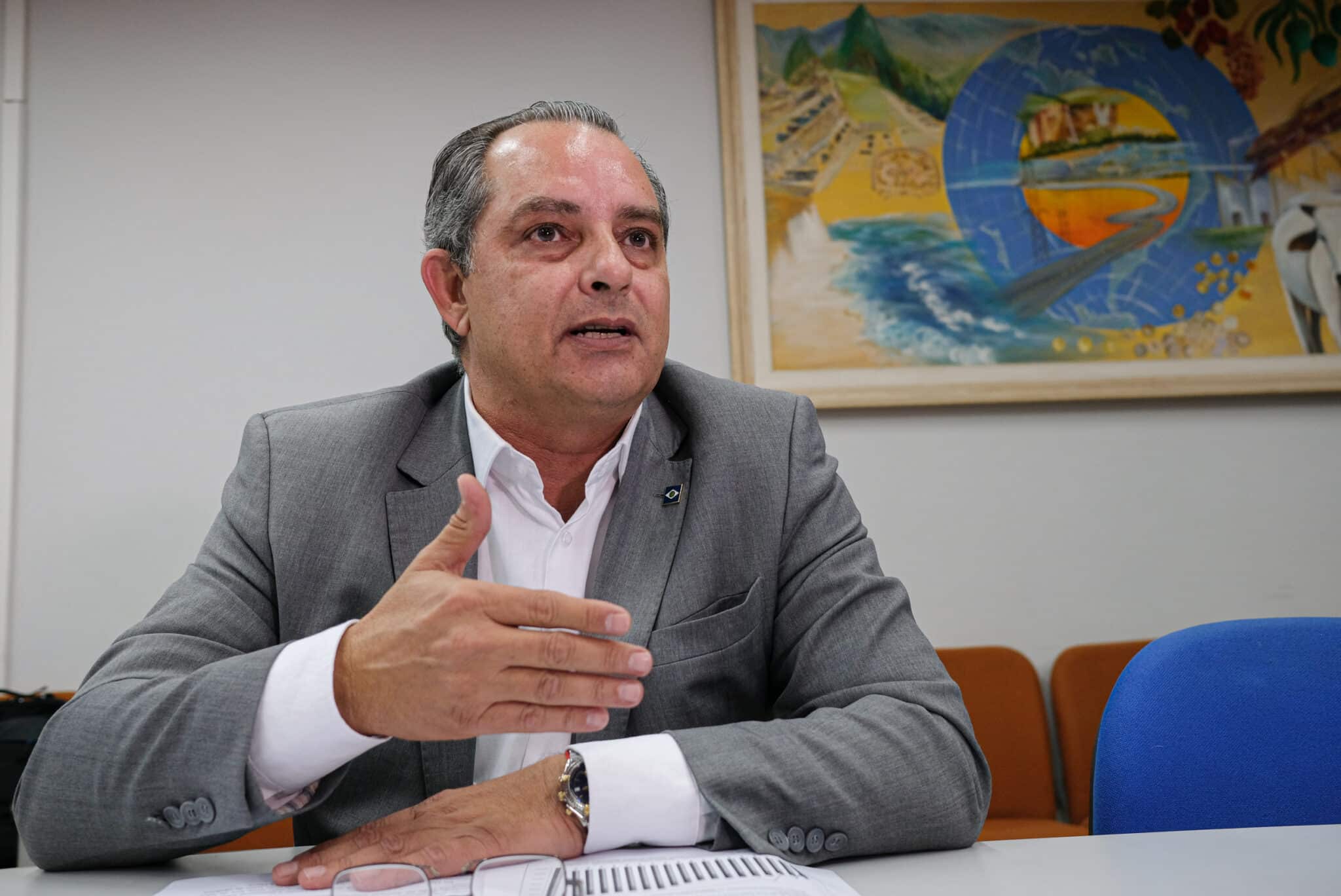 O secretário de Desenvolvimento Econômico, César Miranda